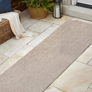 Miles Modern Minimalist Radius Corner Solid Indoor/Outdoor Area Rug